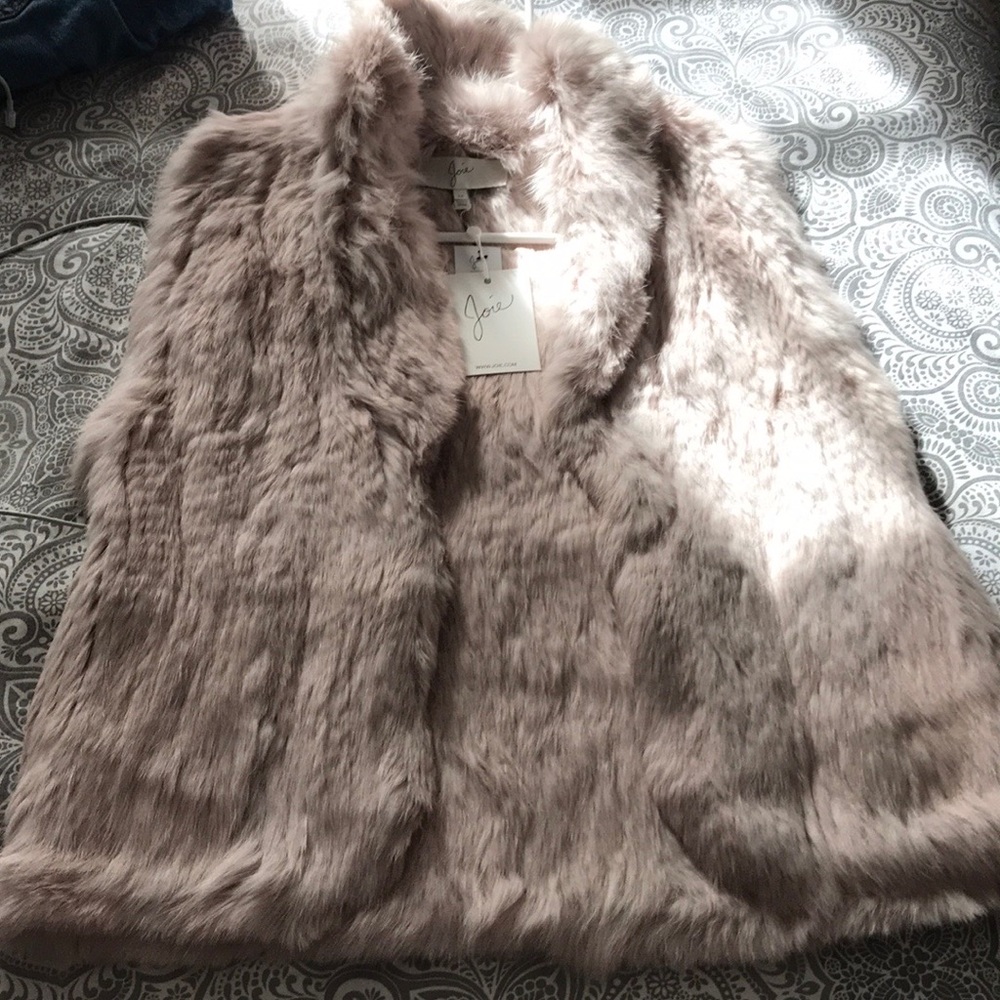 Joie real “rabbit fur” vest